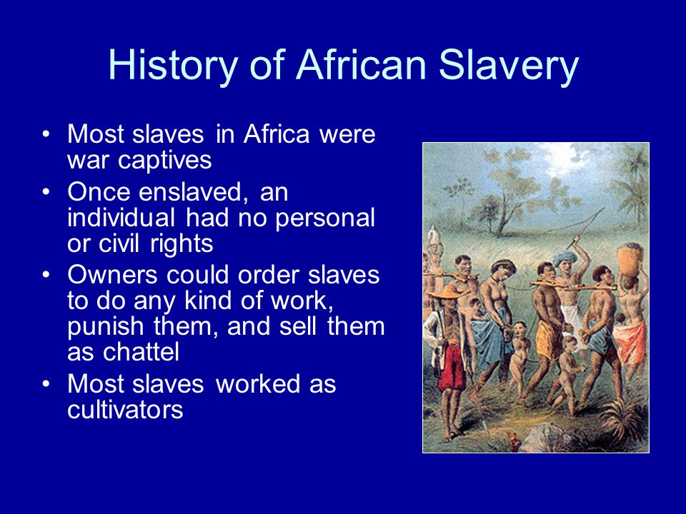 Slavery and its effect on the